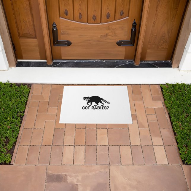 Got Rabies Racoon Doormat (Outdoor)