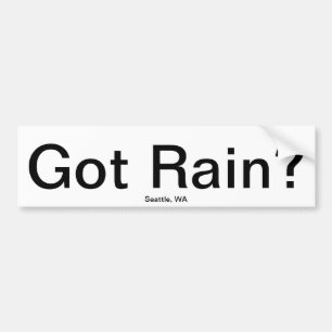 Got Rain? Bumper Sticker