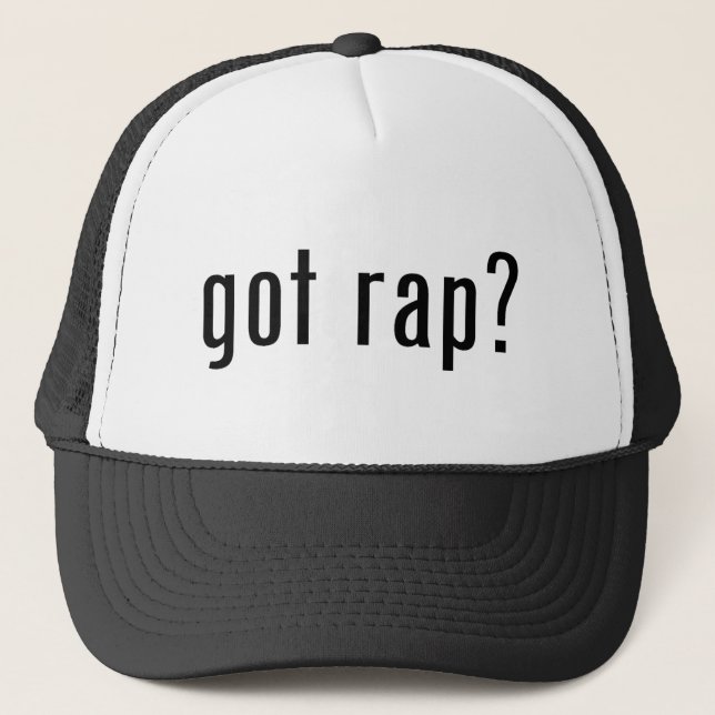 got rap? trucker hat (Front)