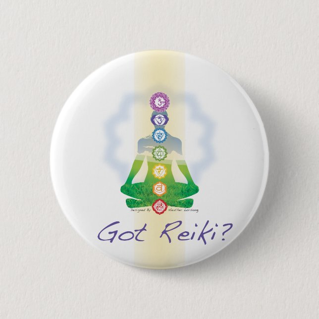 Got Reiki? 6 Cm Round Badge (Front)