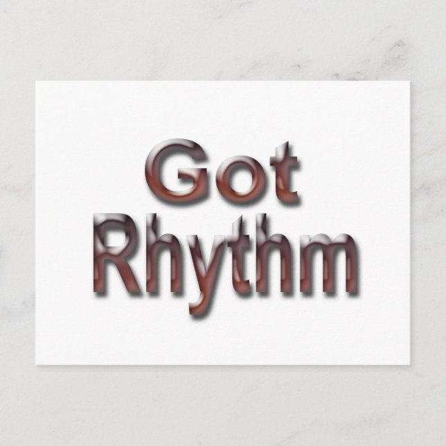 Got Rhythm2 Postcard (Front)