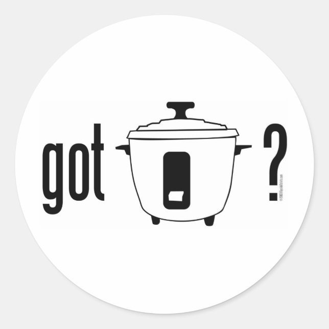 Got Rice? (cooker) Classic Round Sticker (Front)