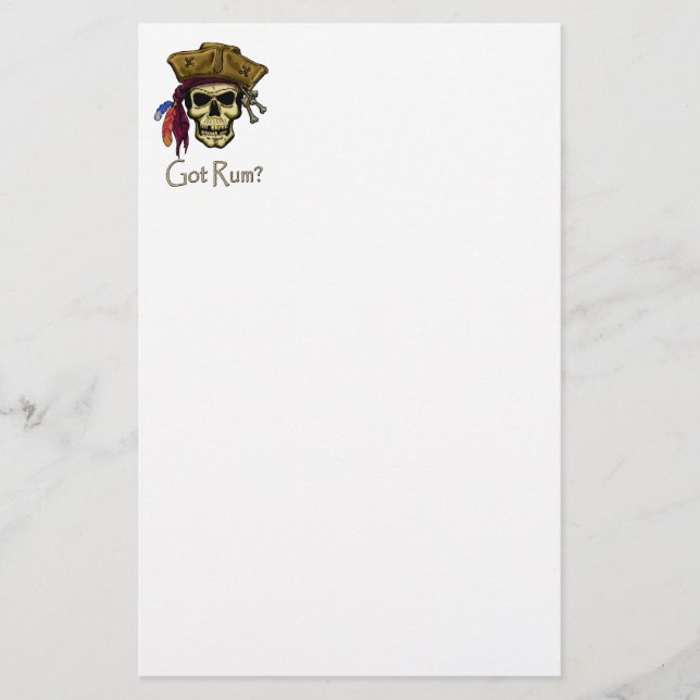 Got Rum? Stationery (Front)