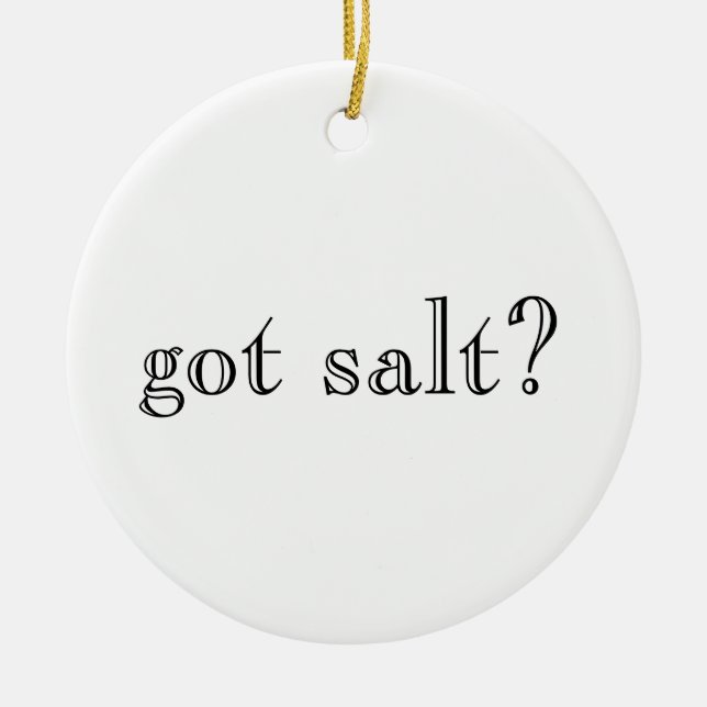 got salt?/got lime? ornament (Front)