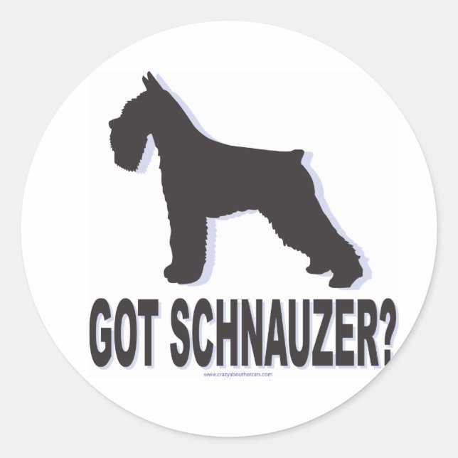 Got Schnauzer? Classic Round Sticker (Front)