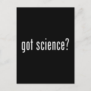 got science? postcard
