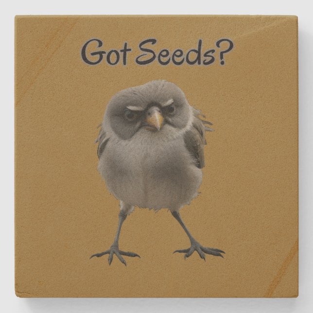 Got Seeds Stone Coaster (Front)
