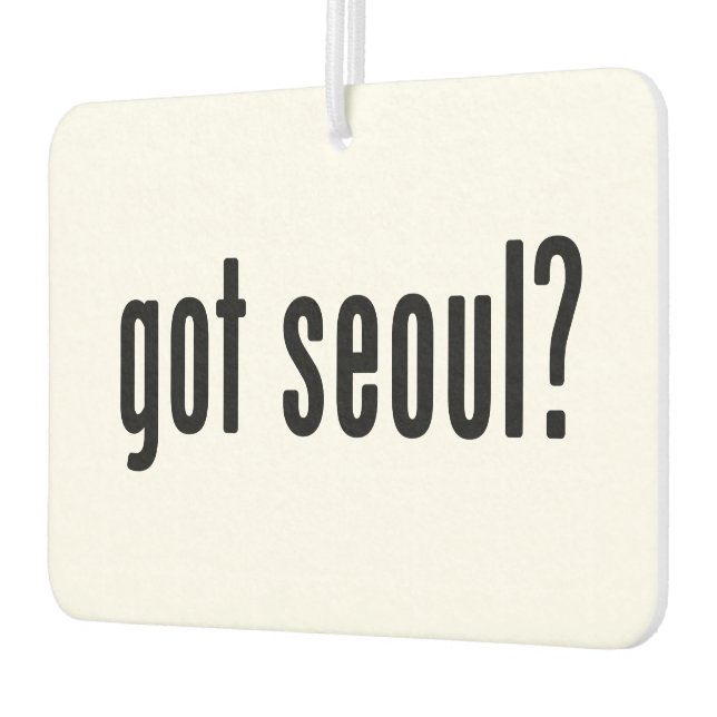 got seoul? car air freshener (Left)