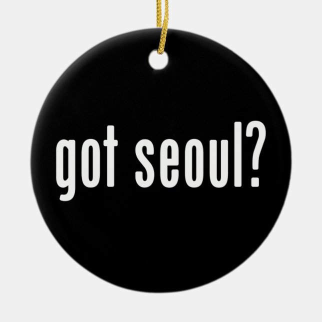 got seoul? ceramic tree decoration (Front)