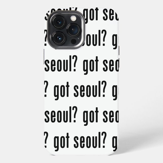 got seoul? iPhone case (Back)