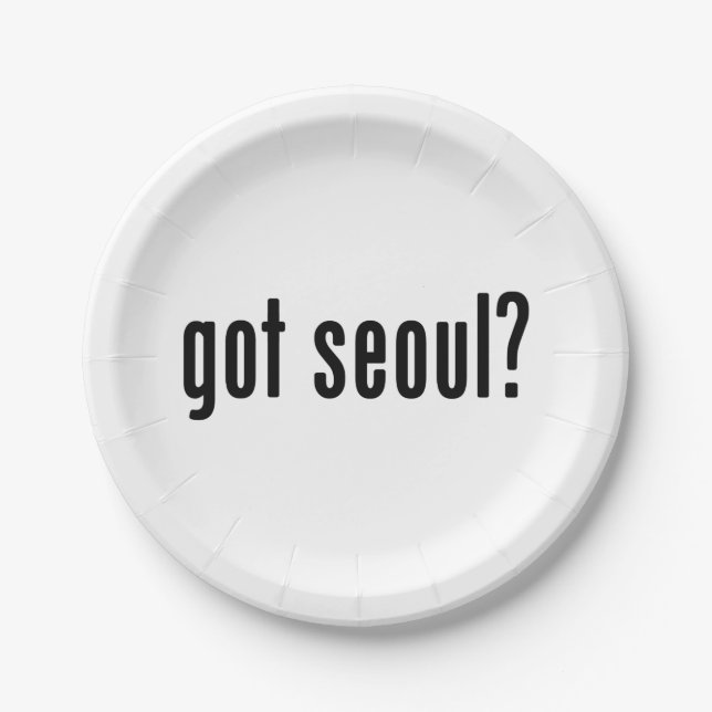got seoul? paper plate (Front)