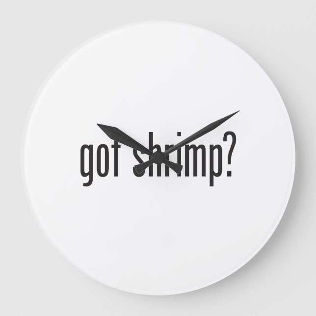got shrimp large clock (Front)