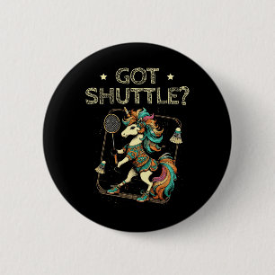 Got Shuttle Badminton Player Shuttle Racket 2  6 Cm Round Badge