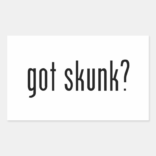 got skunk? rectangular sticker (Front)