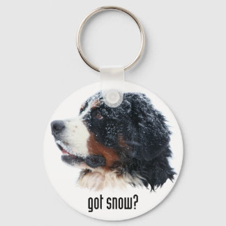 got snow? Bernese Mountain Dog Key Ring