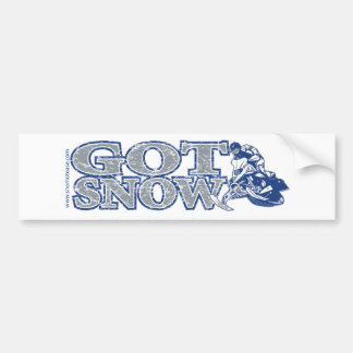 Got-Snow-Bumper-Bluegrey Bumper Sticker