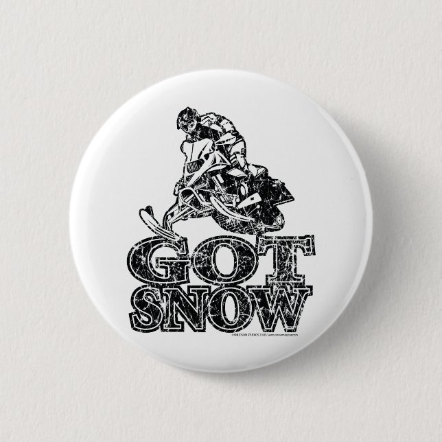 Got-Snow-Distressed 6 Cm Round Badge (Front)