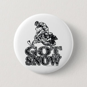 Got-Snow-Distressed 6 Cm Round Badge
