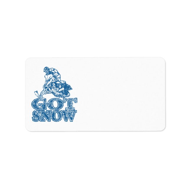 Got-Snow-Distressed-Blue Label (Front)