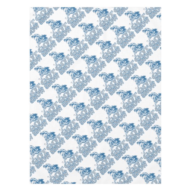 Got-Snow-Distressed-GreyBlu Tablecloth (Front)