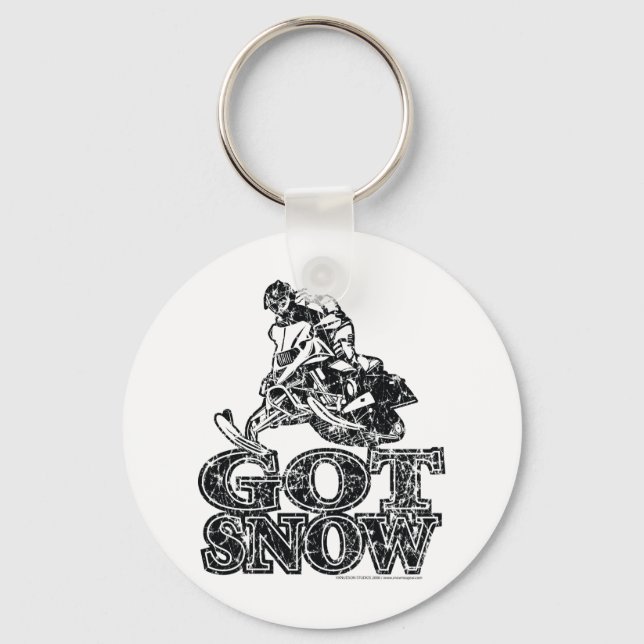 Got-Snow-Distressed Key Ring (Front)