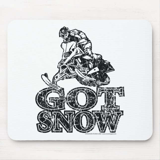 Got-Snow-Distressed Mouse Mat (Front)