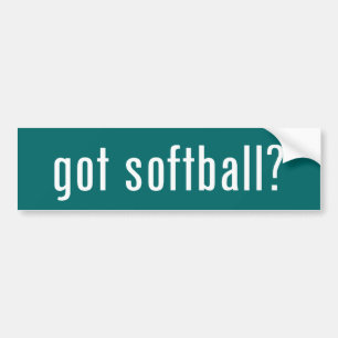 got softball? bumper sticker