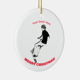 Got Some Air! - Stunt Scooter Trick Ceramic Tree Decoration