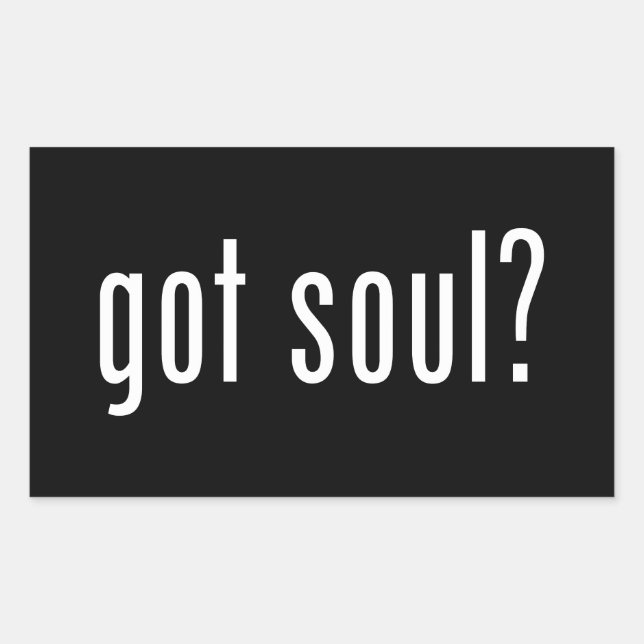 got soul? rectangular sticker (Front)