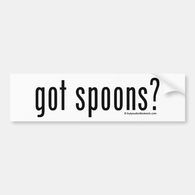 Got Spoons? Bumper Sticker (Front)