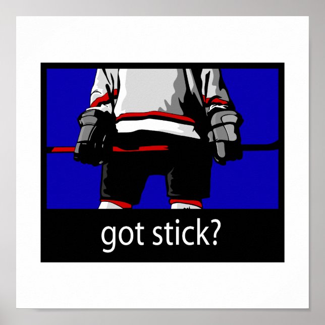 Got Stick - Ice Hockey Player Poster (Front)