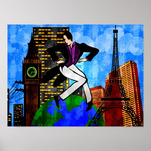 Got The World At My Feet (Fine Art Print) Poster (Front)