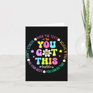 Got this don't stress rock the test test day card