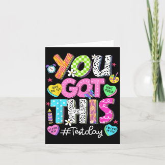 Got This Dont Stress Rock The Test Test Day Card