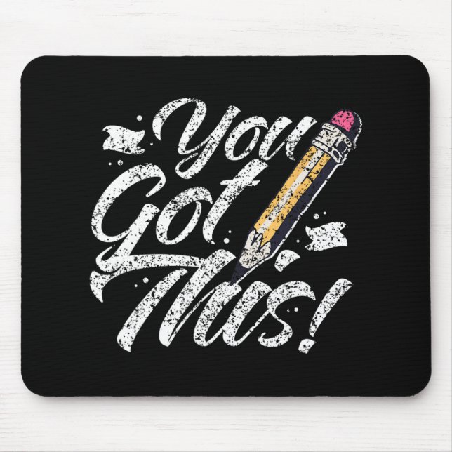 Got This Exam Teacher Test Day Score Testing  Mouse Mat (Front)
