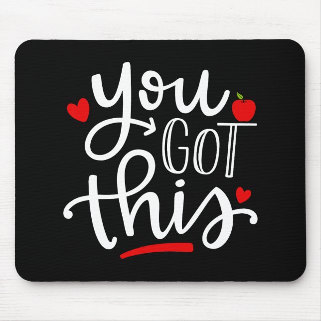 Got This Funny Teacher Student Testing Day Gifts  Mouse Mat (Front)