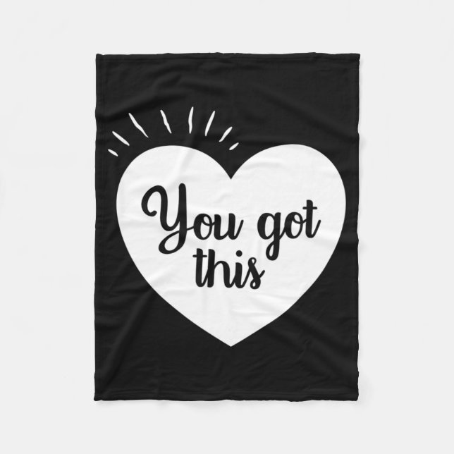 Got This - Motivational Teacher  Fleece Blanket (Front)