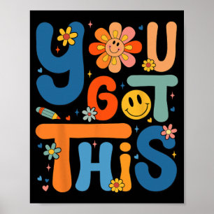 Got This Testing Day Groovy Motivational Teacher S Poster