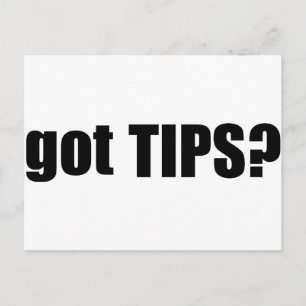got TIPS? Postcard