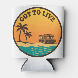 Got To Live Retro Sunset Can Cooler - RV Camping G
