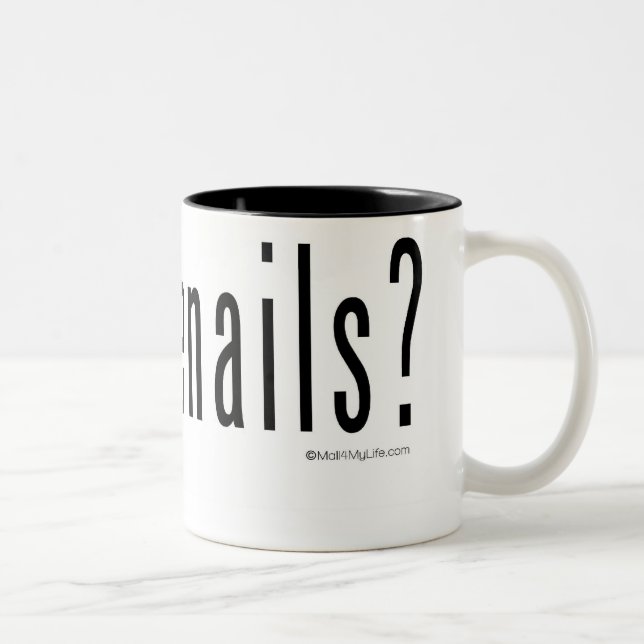 Got toenails? Two-Tone coffee mug (Right)