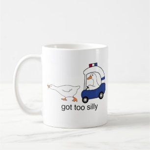 Got Too Silly Funny Goose Police Humour Coffee Mug