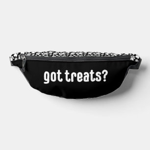 Got treats? Funny Dog Paw Fanny Pack - Black
