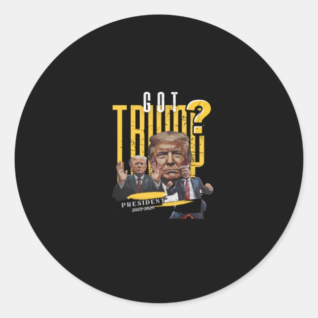 Got Trump  Classic Round Sticker (Front)