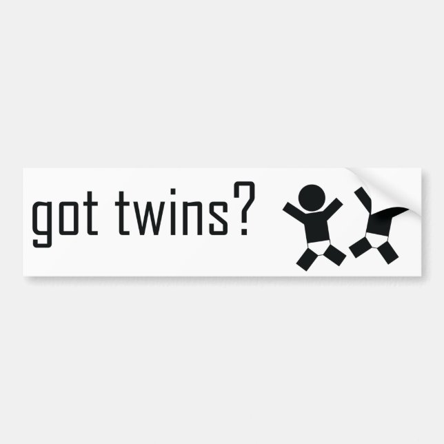 Got Twins? Bumper Sticker (Front)