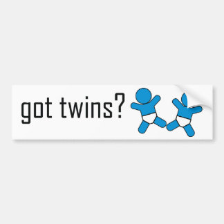 got twins bumper sticker! bumper sticker