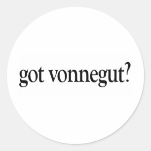 Got Vonnegut Classic Round Sticker