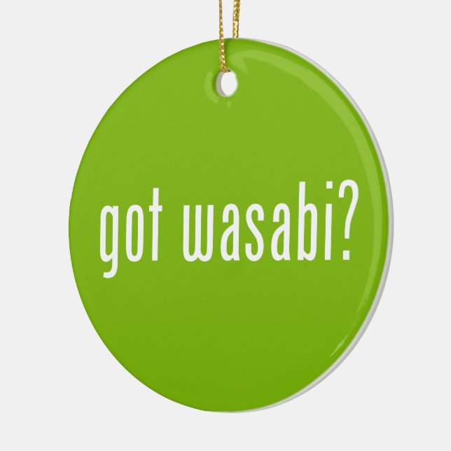 got wasabi? ceramic tree decoration (Left)