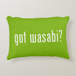 got wasabi? decorative cushion