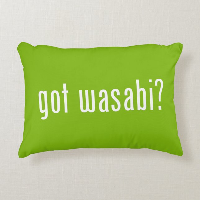 got wasabi? decorative cushion (Front)